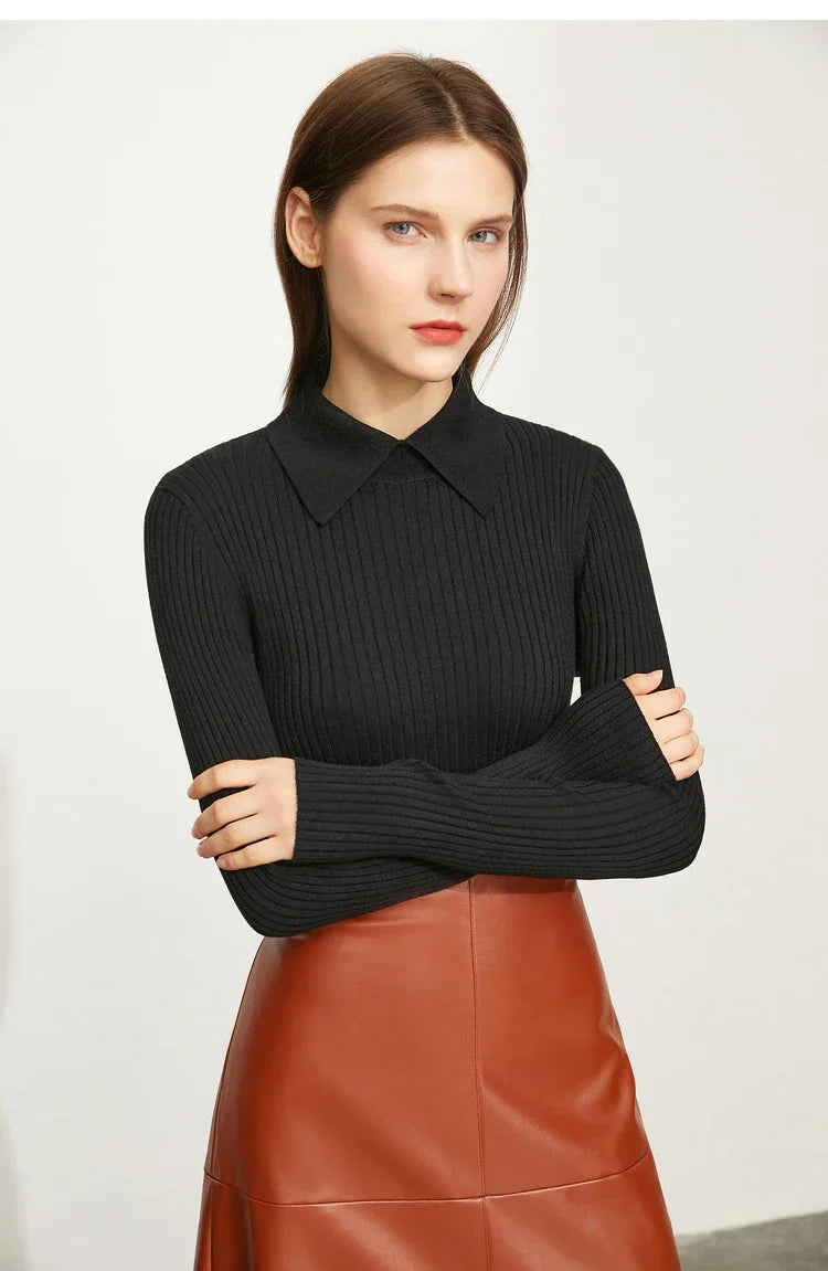 Audrey Wool Blend Polo
