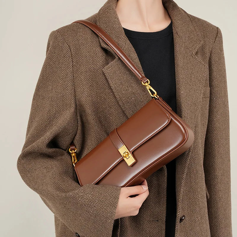 Casvian Leather Shoulder Bag