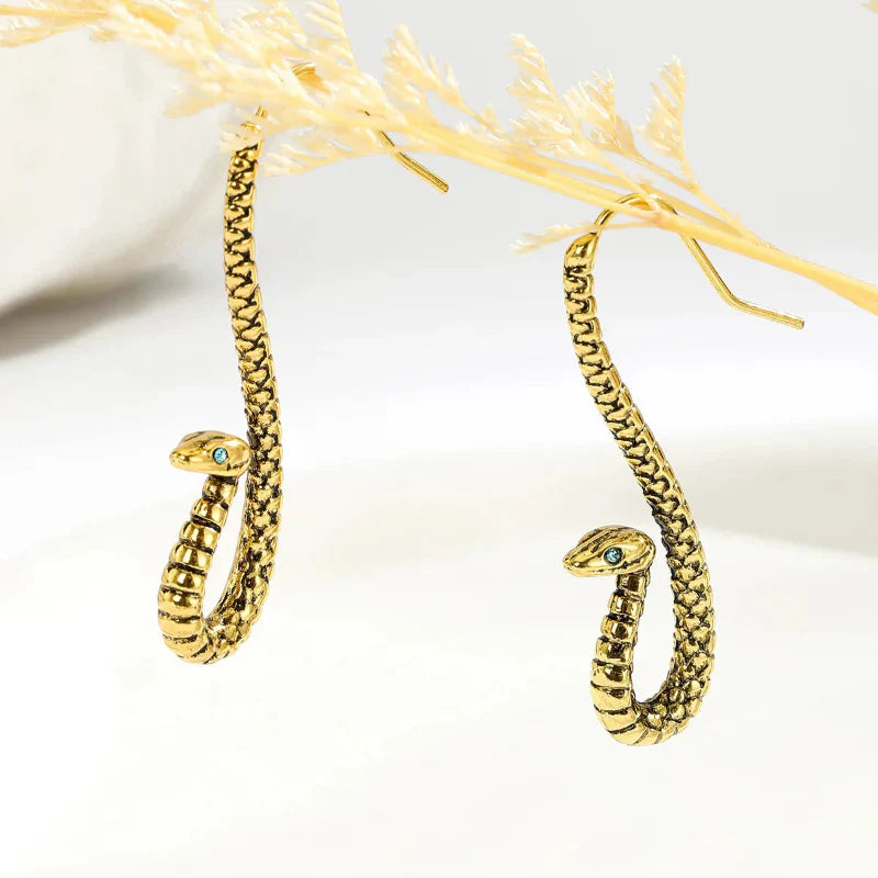Seraphine Sculpted Snake Earrings