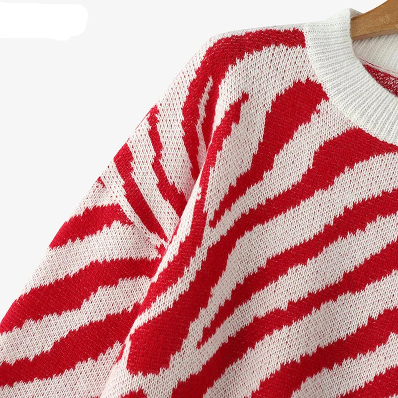 Livia Striped Knit Sweater