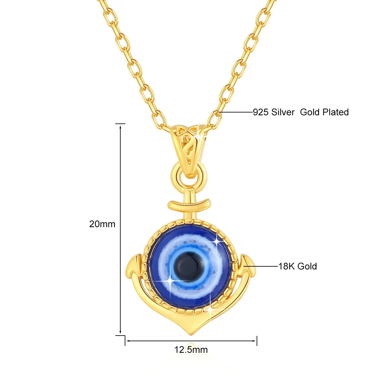 Celestial Eye 18K Gold Evil Eye Necklace