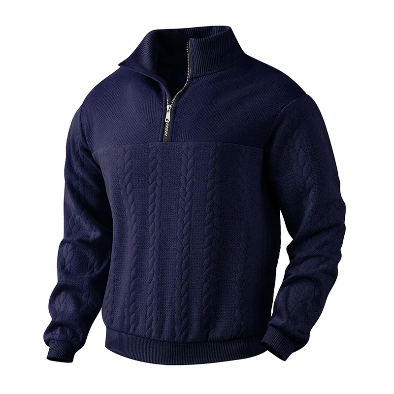 Matthis Textured Knit Half-Zip