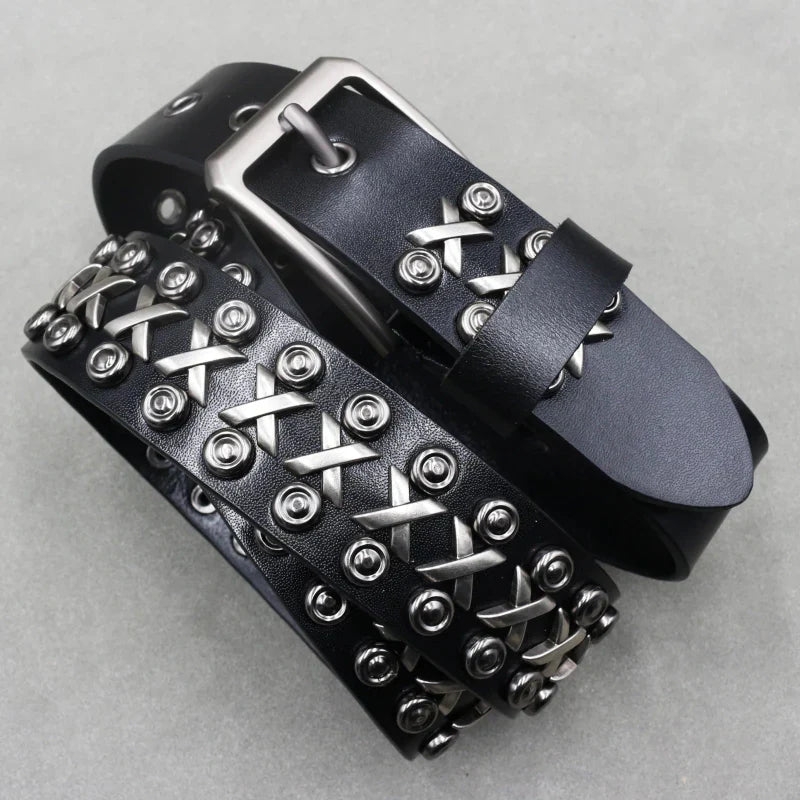 Mercer Studded Leather Belt