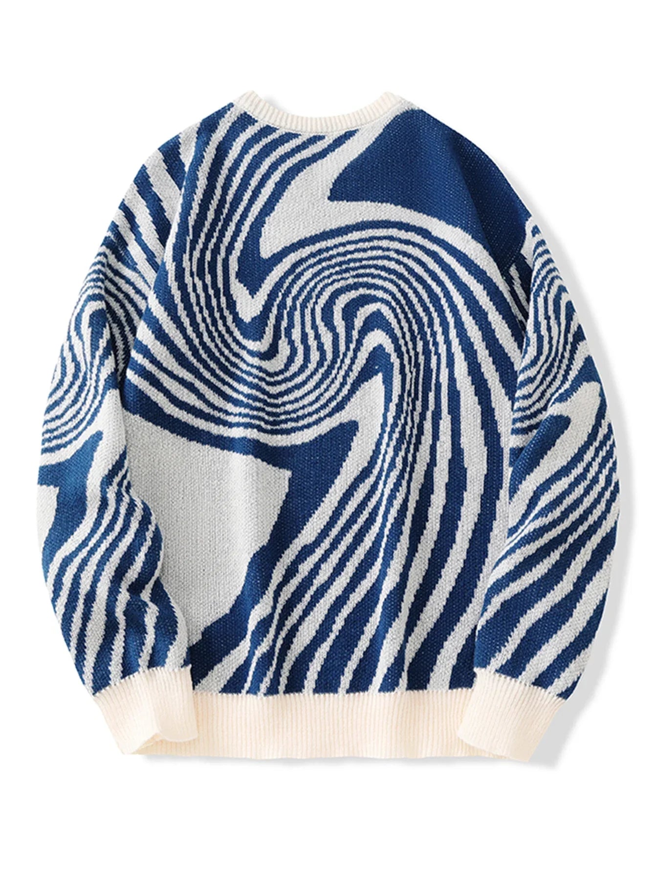Swirlstorm Abstract Wool Pullover