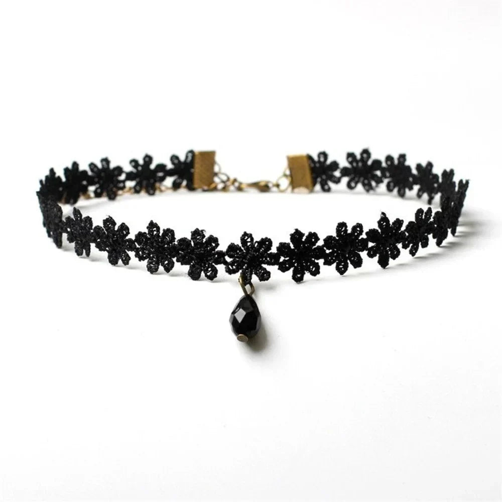 Wednesday Gothic Lace Choker