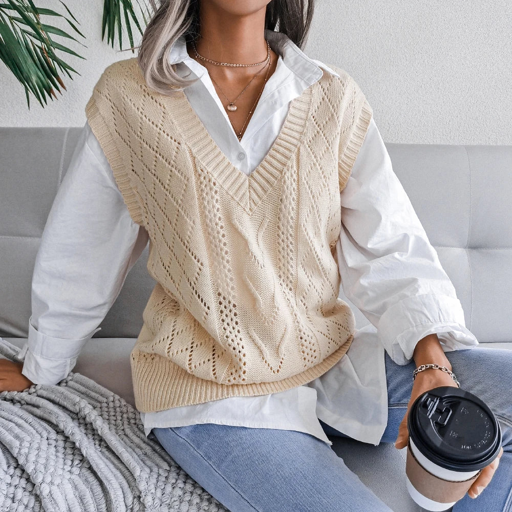 Ellsworth Calloway Knitted Wool Vest