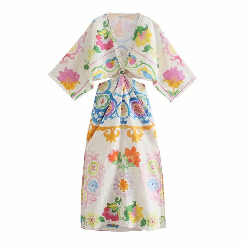 Sabrina Babydoll Linen Dress