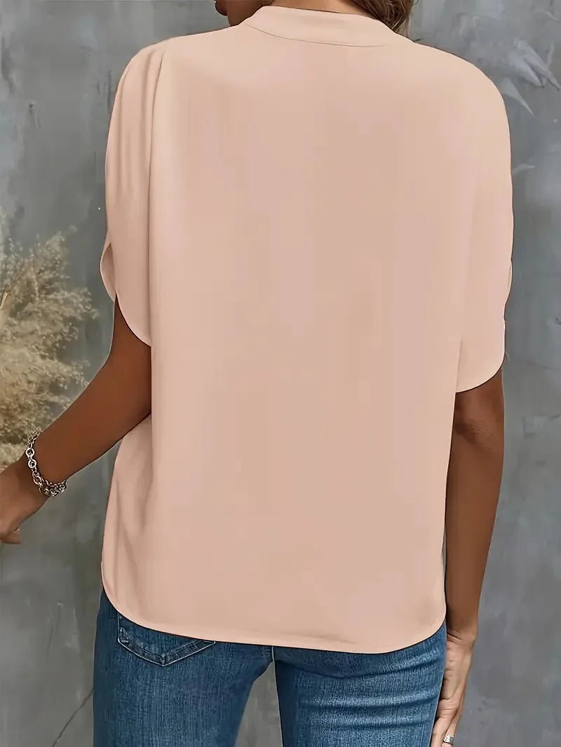 Giselle Silk Drape Blouse