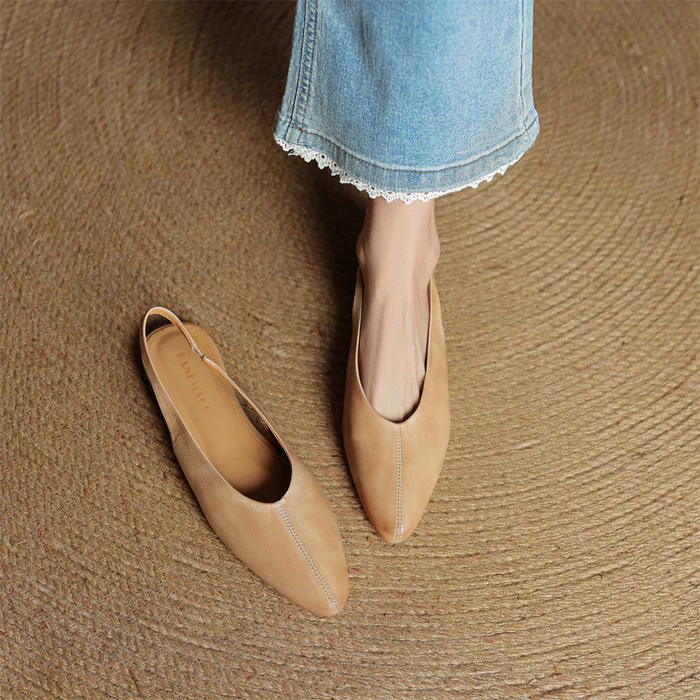 Carisse Genuine Leather Flats