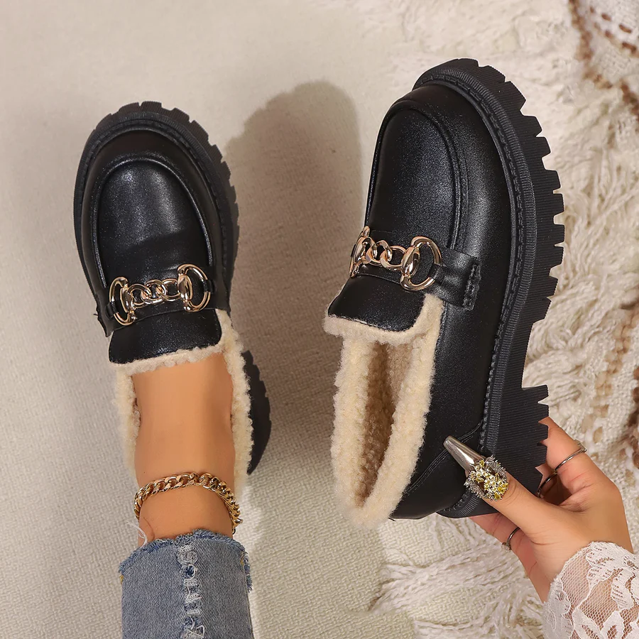 Keller Sherpa-Lined Platform Loafer
